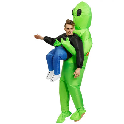 ET-Aliens Aufblasbares Kostüm – Scary Monster Cosplay für Erwachsene & Kinder, Halloween, Weihnachten, Thanksgiving, Party, Festival Kostüm