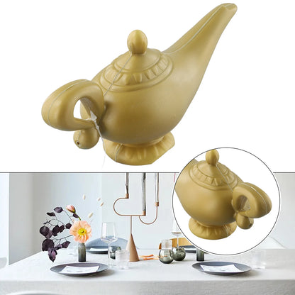 Aladdin Genie Lampe Kostüm Prop – Vintage Deko Teekanne, Retro Magic Lampe Ornament für Halloween, Weihnachten & Party Dekoration