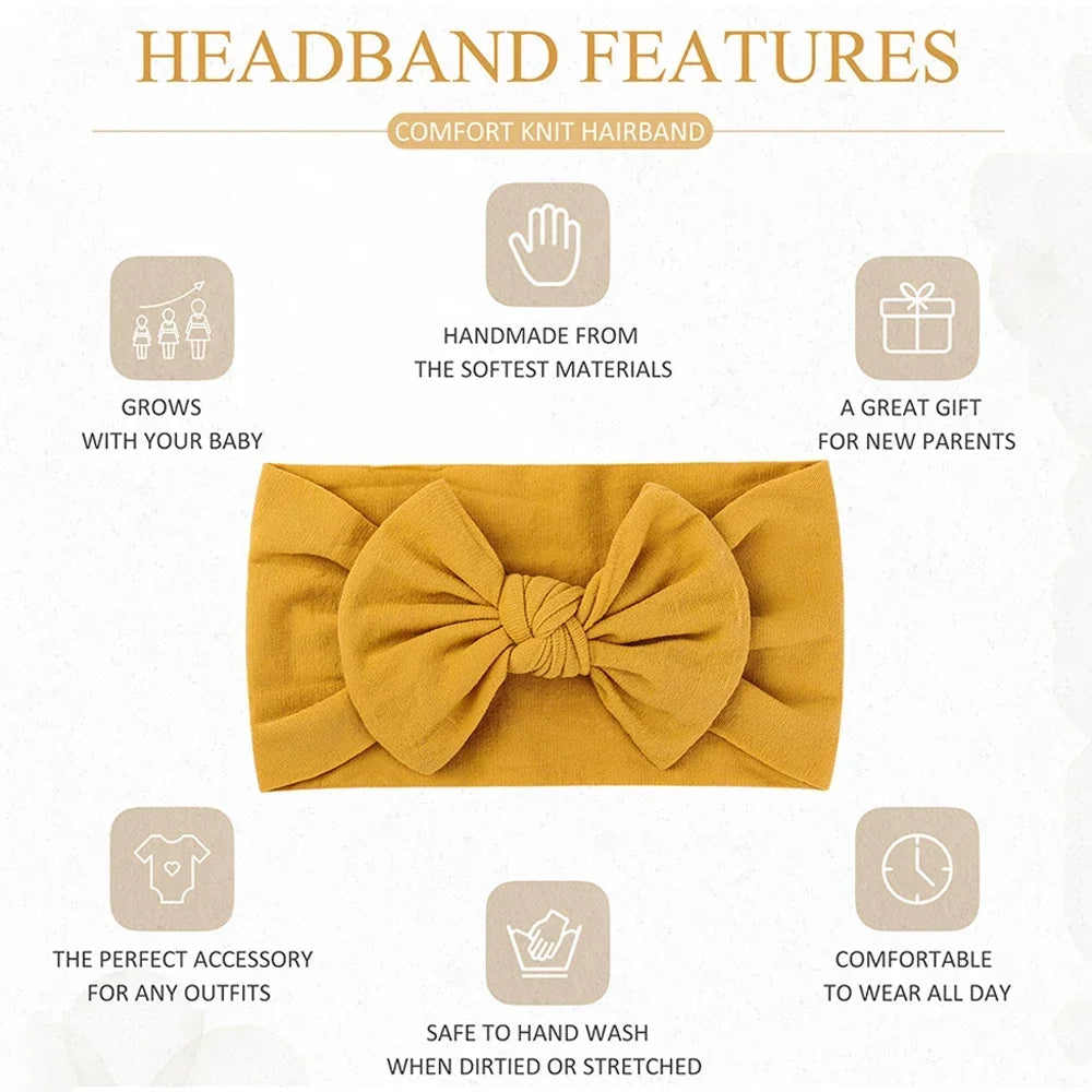 1PC Baby Nylon Kopftuch – Handgemachtes Blumen Stirnband für neugeborene Mädchen, Kleinkind elastisches Haar Turban