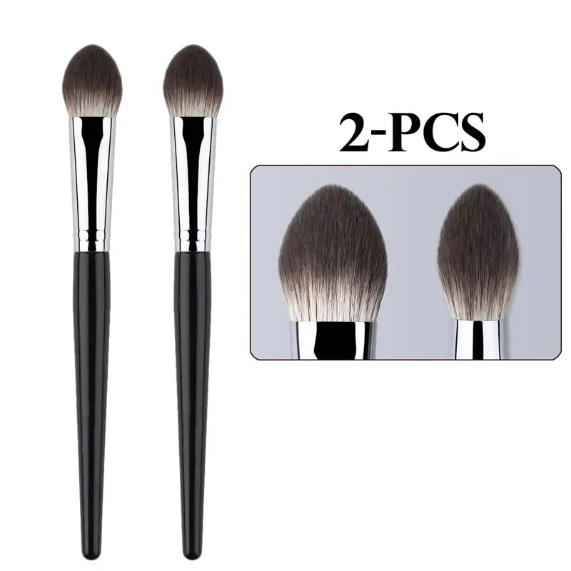 1/2PCS Peach Heart Blusher Brush – kleine flache präzise Bürste für Pulver, Creme & Liquid Blush