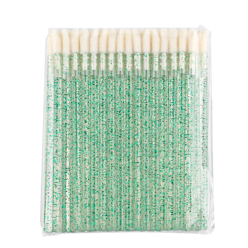 Lanjinglin 5/50 Stk Einweg-Lippenbürste Make-up-Bürsten – Lippenstift Applikator Stäbe & Wimpern Verlängerung Werkzeug, Professionelle Schönheit Zubehör