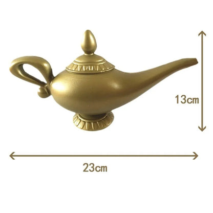 Aladdin Genie Lampe Kostüm Prop – Vintage Deko Teekanne, Retro Magic Lampe Ornament für Halloween, Weihnachten & Party Dekoration