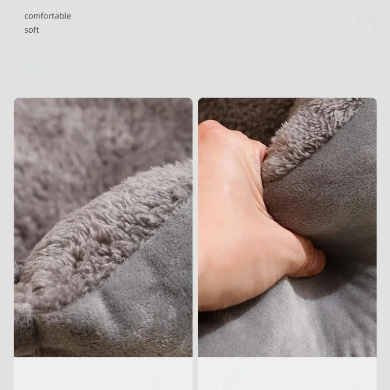 Weiches Plüsch Haustierbett für Katzen & kleine Hunde – Gemütliches, atmungsaktives Kissenhaus