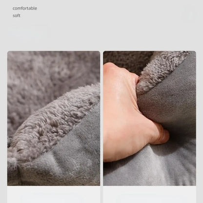 Weiches Plüsch Haustierbett für Katzen & kleine Hunde – Gemütliches, atmungsaktives Kissenhaus