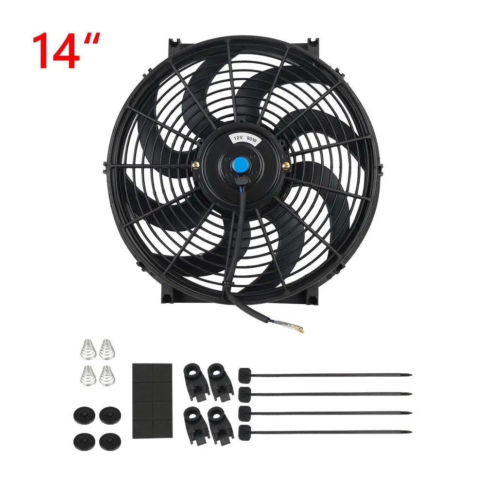 Universal 7/9/10/12/14/16 Zoll 12V 80W Auto-Radiator Kühlung Lüfter Blade – elektrische Klimaanlage Lüfter Kit 2100RPM