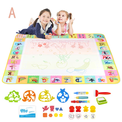 100x80CM Magic Water Drawing Mat – wiederverwendbare Doodle Board Montessori Lernspielzeug für Kinder