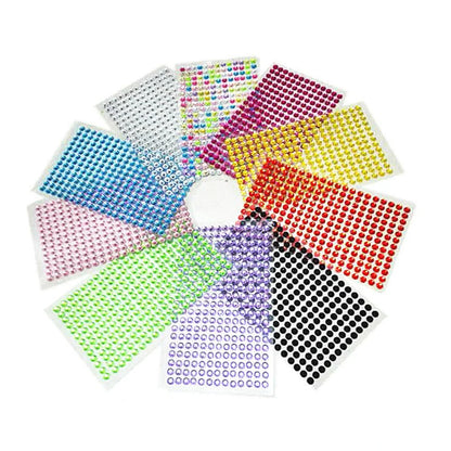 1040/900/504St Acryl Bohrer DIY Kristall Strass Selbstklebende Aufkleber für Telefonhüllen, Karten und Handwerk