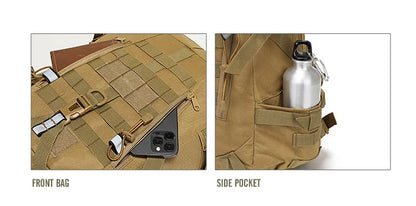 40L Taktischer Reflektiver Rucksack – Militärischer Molle Outdoor Rucksack, Wandern, Camping, Jagd & Reisetasche