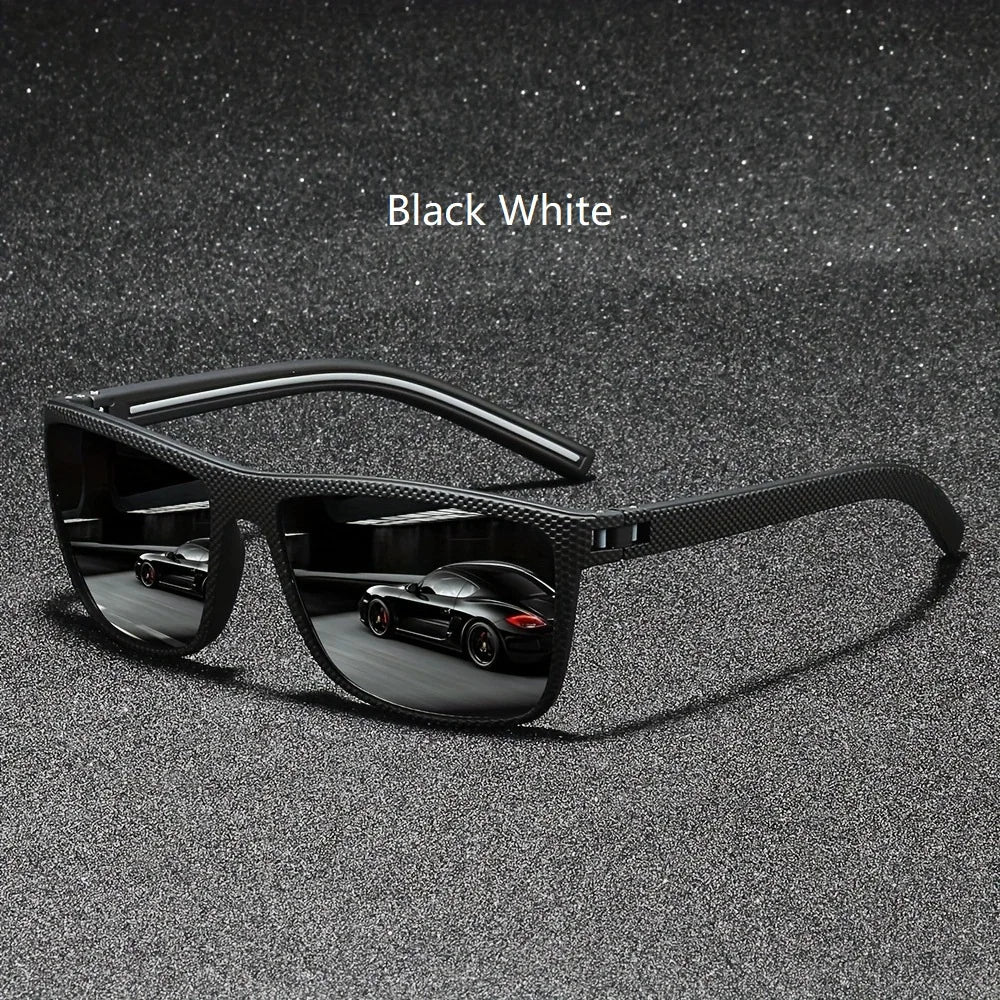Fashion Vintage Square Polarisierte Sonnenbrille für Männer & Frauen – Designer UV400 Driving & Fishing Eyewear