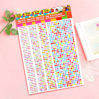 1040/900/504St Acryl Bohrer DIY Kristall Strass Selbstklebende Aufkleber für Telefonhüllen, Karten und Handwerk