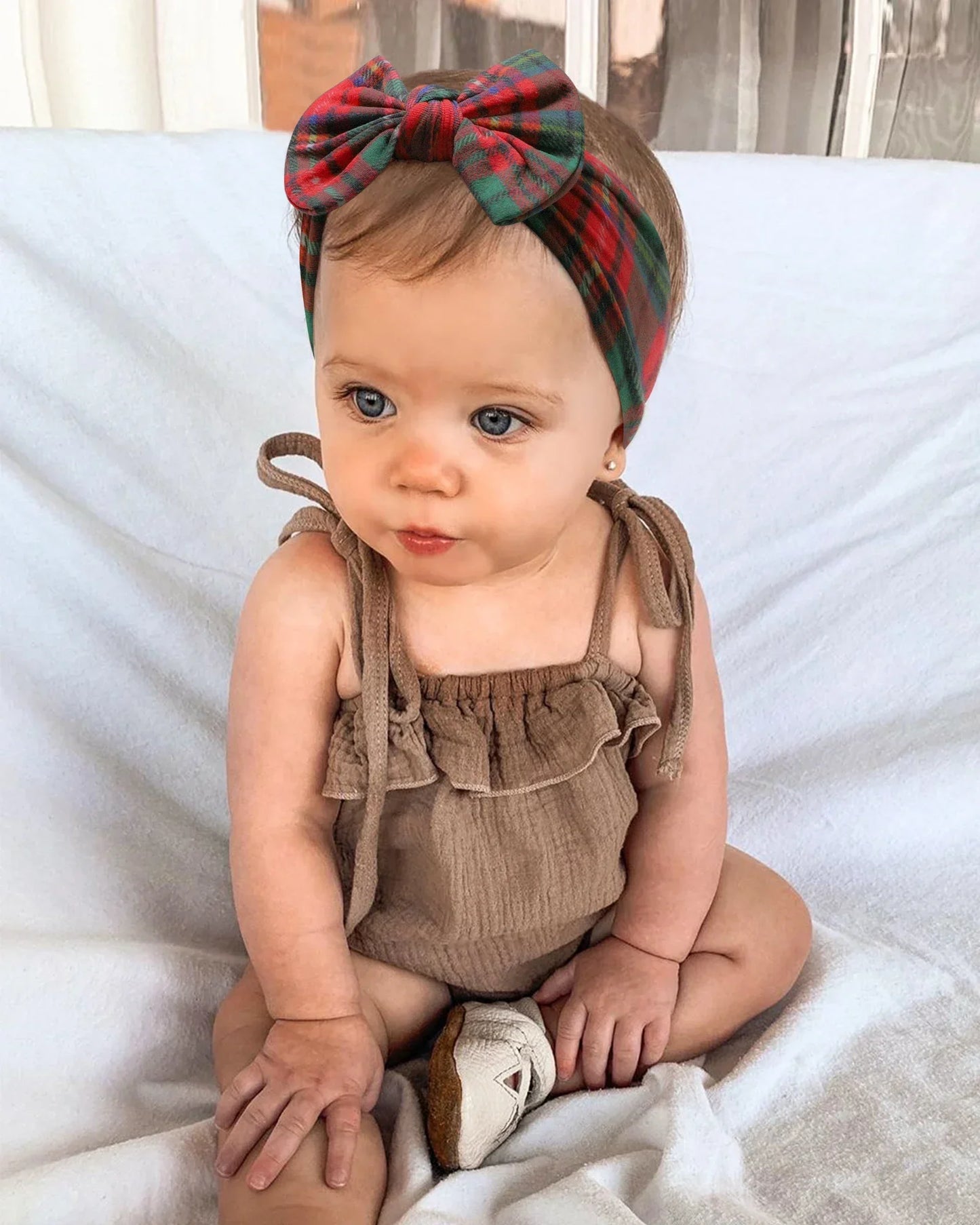 1PC Baby Nylon Kopftuch – Handgemachtes Blumen Stirnband für neugeborene Mädchen, Kleinkind elastisches Haar Turban