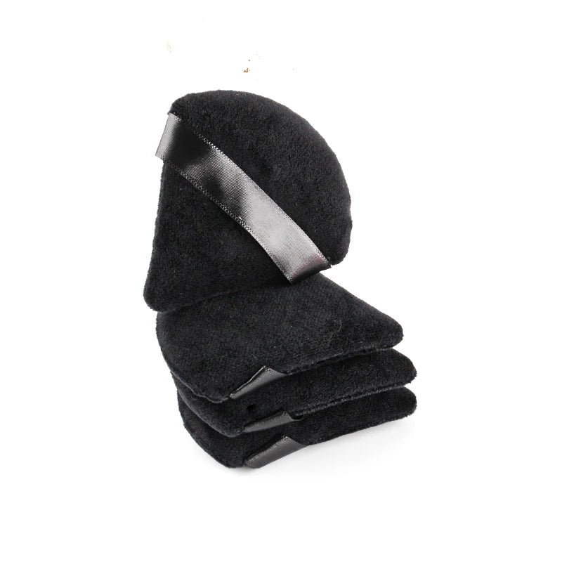 SHIDISHANGPIN Triangle Velvet Powder Puff – Reusable Face Cosmetic Sponge, Mini Cotton Makeup Puff for Foundation, Eyeshadow, and Beauty Tools (1/2/3/6pcs)