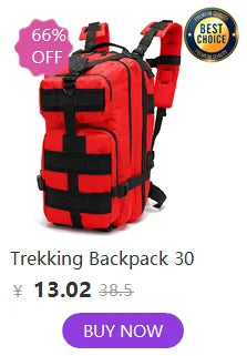 40L Taktischer Reflektiver Rucksack – Militärischer Molle Outdoor Rucksack, Wandern, Camping, Jagd & Reisetasche