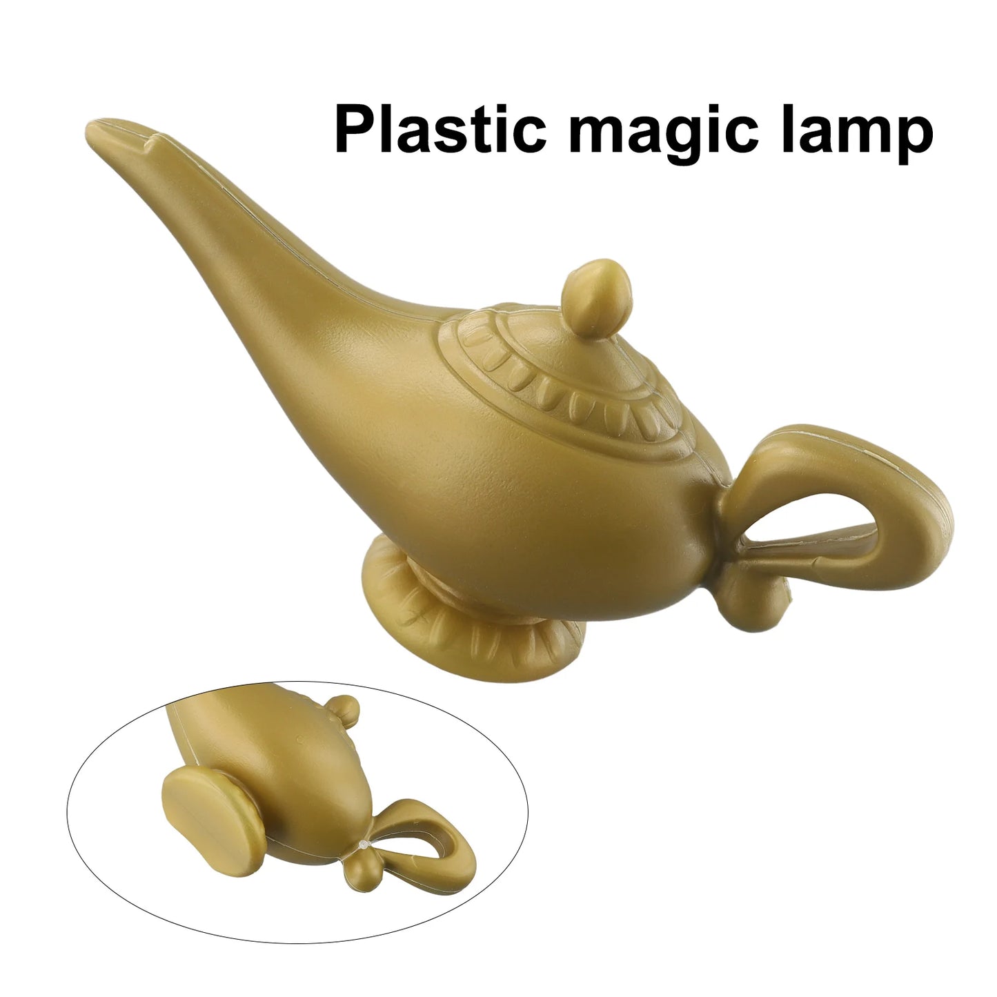 Aladdin Genie Lampe Kostüm Prop – Vintage Deko Teekanne, Retro Magic Lampe Ornament für Halloween, Weihnachten & Party Dekoration