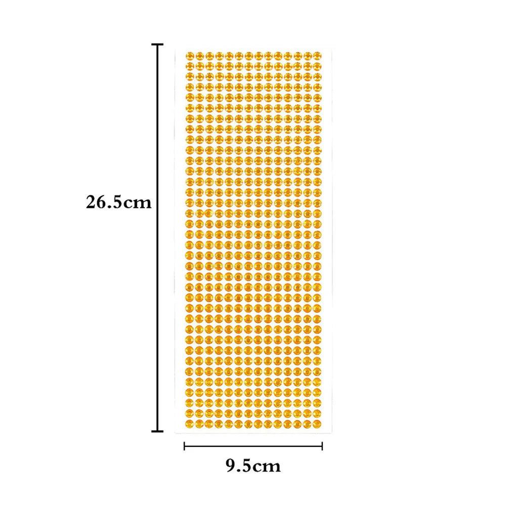1040/900/504St Acryl Bohrer DIY Kristall Strass Selbstklebende Aufkleber für Telefonhüllen, Karten und Handwerk