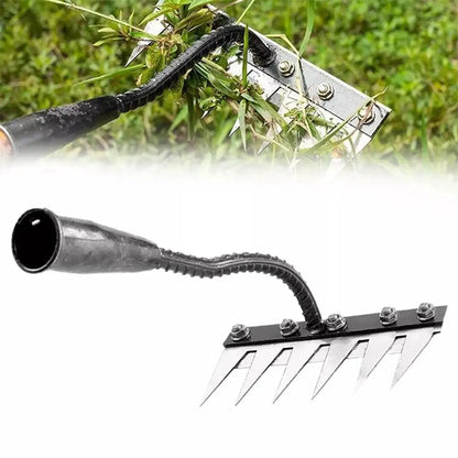 Carbon Steel Garden Weeding Rake – 5/6/7/8 Teeth Soil Loosening & Weed Removal Tool für Bauernhof, Garten & Landschaftsbau