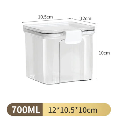 1PC Airtight Sealed Storage Jar – Kunststoff-Körner, Pasta & Würzbehälter ® Feuchtigkeit-Proof-Küche Organizer Box