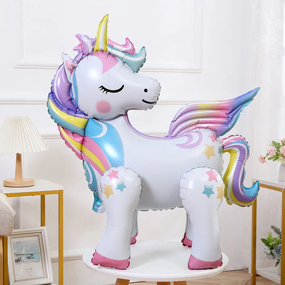 Einzigartige Standing Unicorn Foil Balloon – 3D Unicorn Geburtstag Party Dekoration, Hochzeit & Event Zubehör