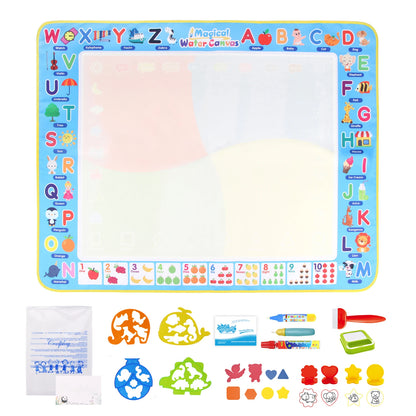 100x80CM Magic Water Drawing Mat – wiederverwendbare Doodle Board Montessori Lernspielzeug für Kinder