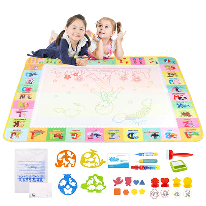 100x80CM Magic Water Drawing Mat – wiederverwendbare Doodle Board Montessori Lernspielzeug für Kinder