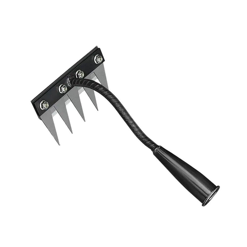 Carbon Steel Garden Weeding Rake – 5/6/7/8 Teeth Soil Loosening & Weed Removal Tool für Bauernhof, Garten & Landschaftsbau