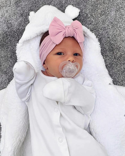 1PC Baby Nylon Kopftuch – Handgemachtes Blumen Stirnband für neugeborene Mädchen, Kleinkind elastisches Haar Turban