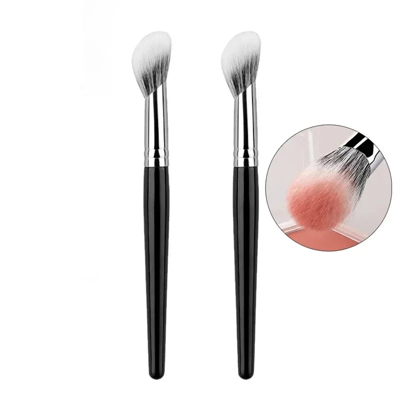1/2PCS Peach Heart Blusher Brush – kleine flache präzise Bürste für Pulver, Creme & Liquid Blush