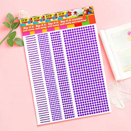 1040/900/504St Acryl Bohrer DIY Kristall Strass Selbstklebende Aufkleber für Telefonhüllen, Karten und Handwerk