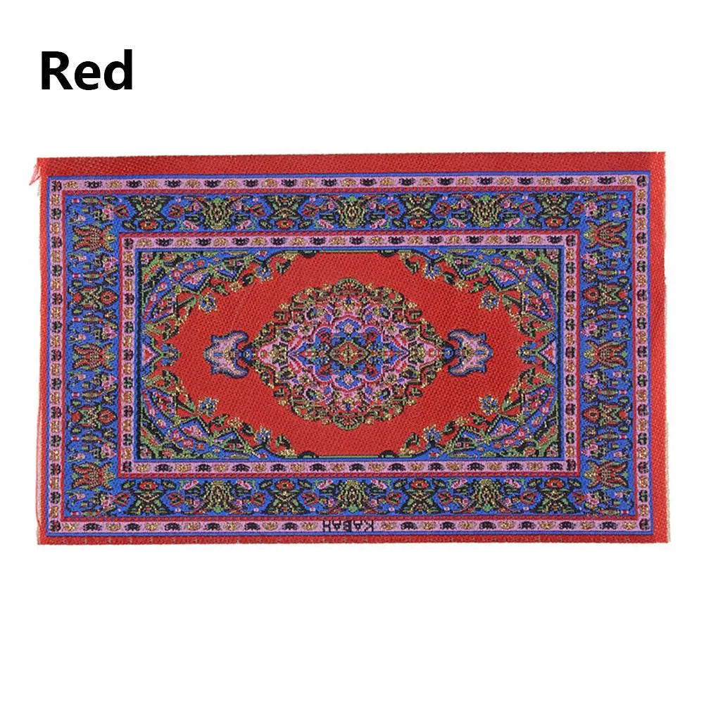 1:12 Maßstab türkischen Stil Miniatur Puppenhaus Teppich – Bodenbedeckung für Spielhaus & Puppen Zubehör