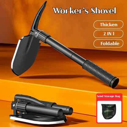 1PC Outdoor Faltbare Camping Shovel – Multifunktionales Wandern Entrenching Tool, Portable Garden & Survival Shovel